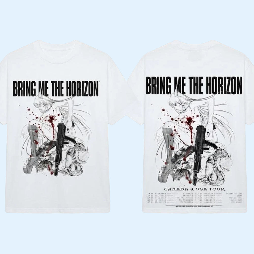 Bring Me The Horizon Canada And USA Tour 2026 Schedule Tour Dates T-Shirt BMTH Merch Fan Gifts