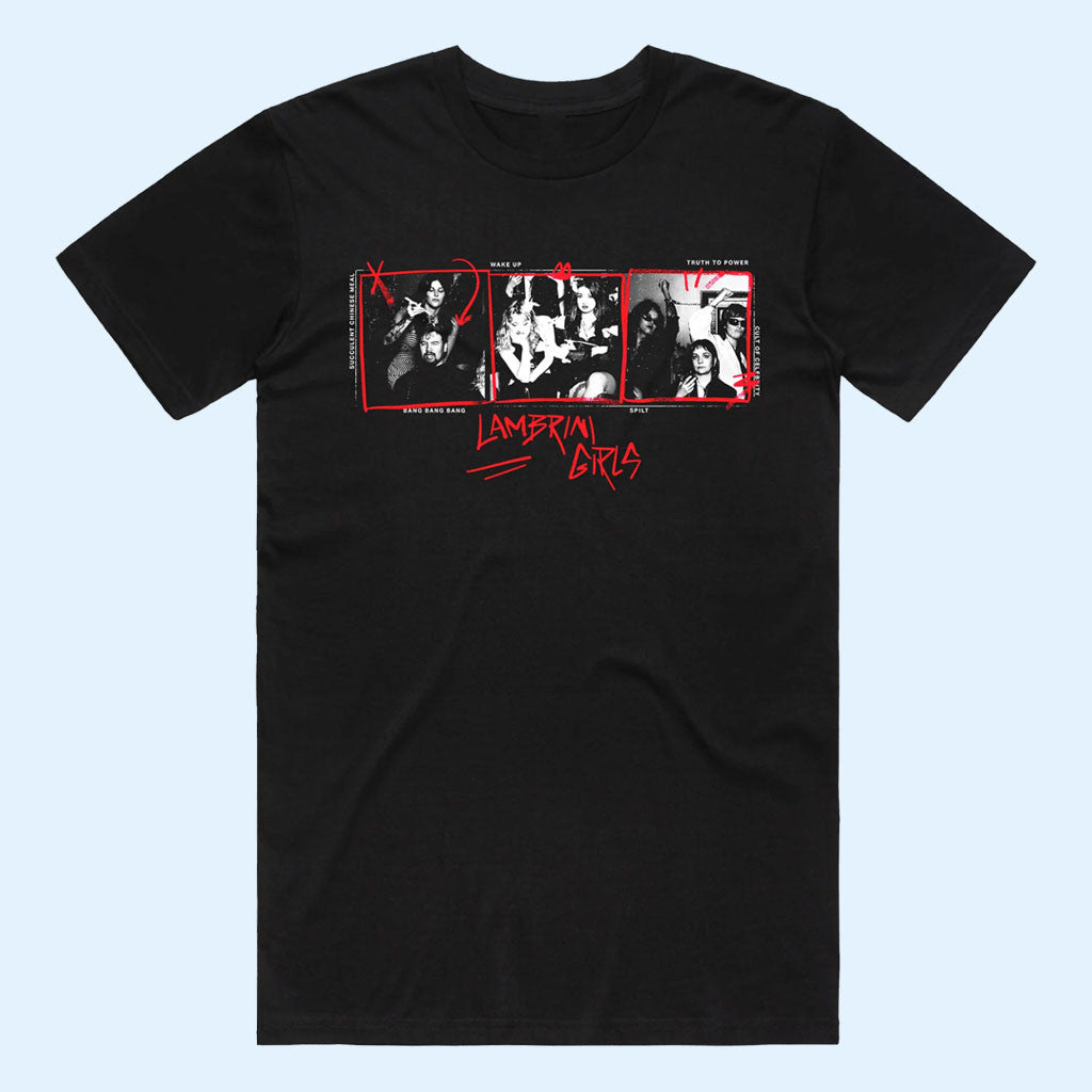 Lambrini Girls Merch 2026 No Refunds Image T-Shirt Black Unique Gift For Rock Band Fans
