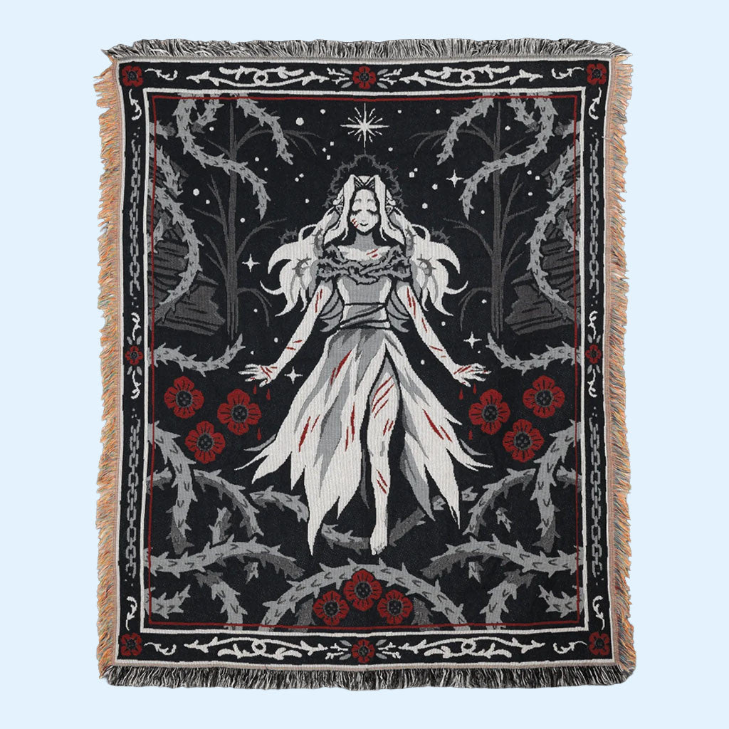 Slay The Princess Merch 2026 Thorn Princess Throw Blanket Birthday Ideas For Game Lovers