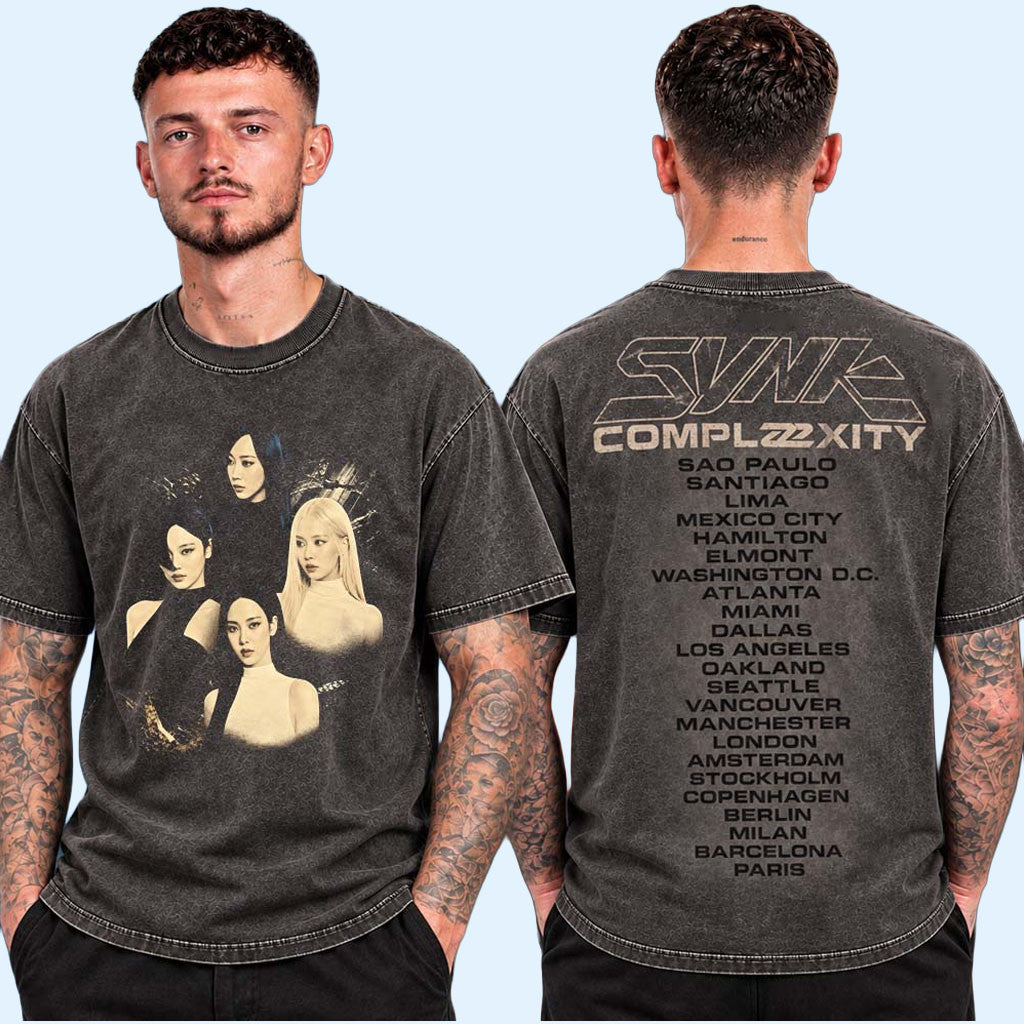 Aespa Merch Sunk Complex City World Tour 2026 City Tour T-Shirt Kpop Gear Gift For Music Fans