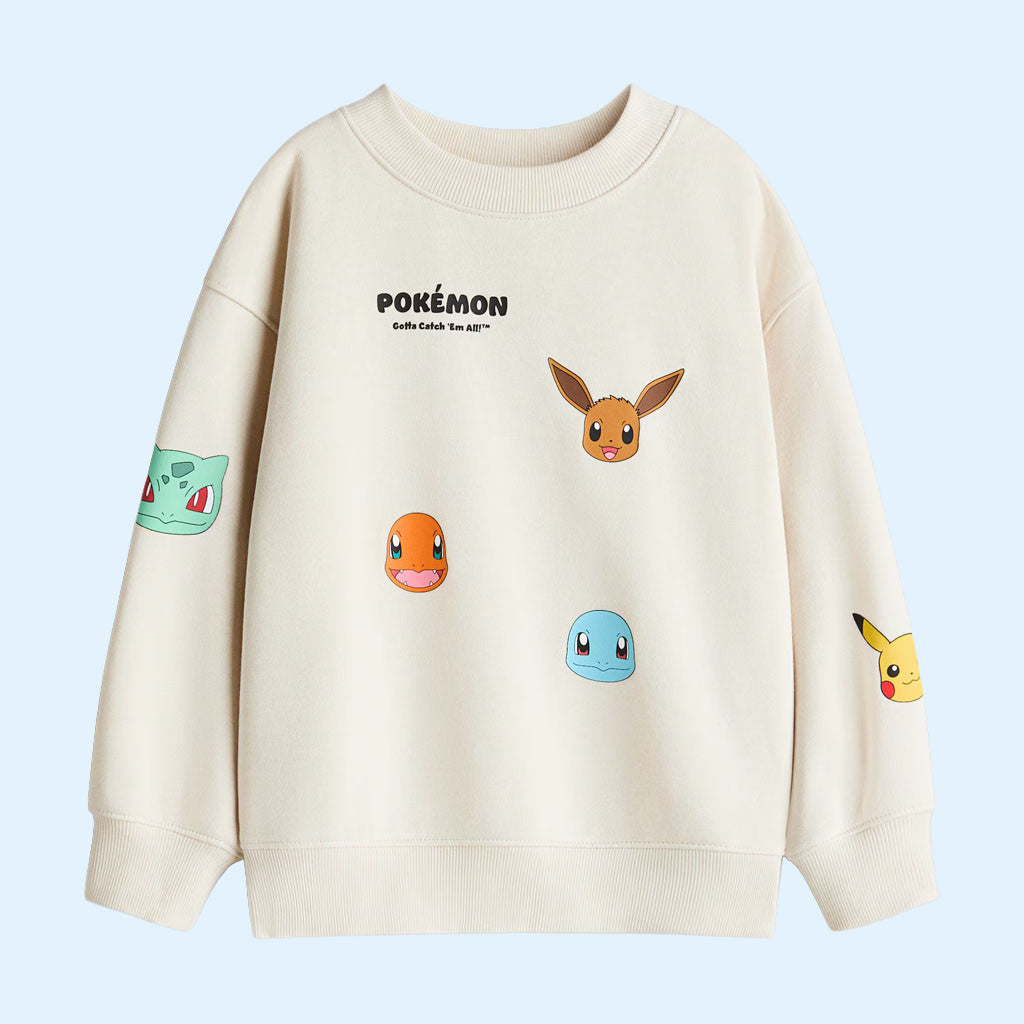 Pokemon Merch 2026 Gotta Catch 'Em All Sweatshirt Pokemon Cute Characters Sweatshirt Gifts