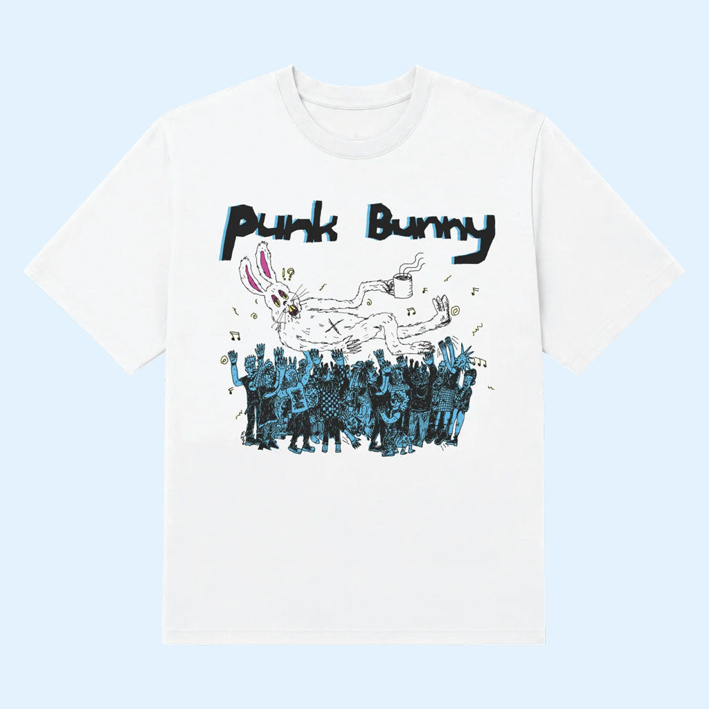 Punk Bunny Coffee Merch 2026 Punk Bunny T-Shirt White Green Day Merch Unique Gift For Him