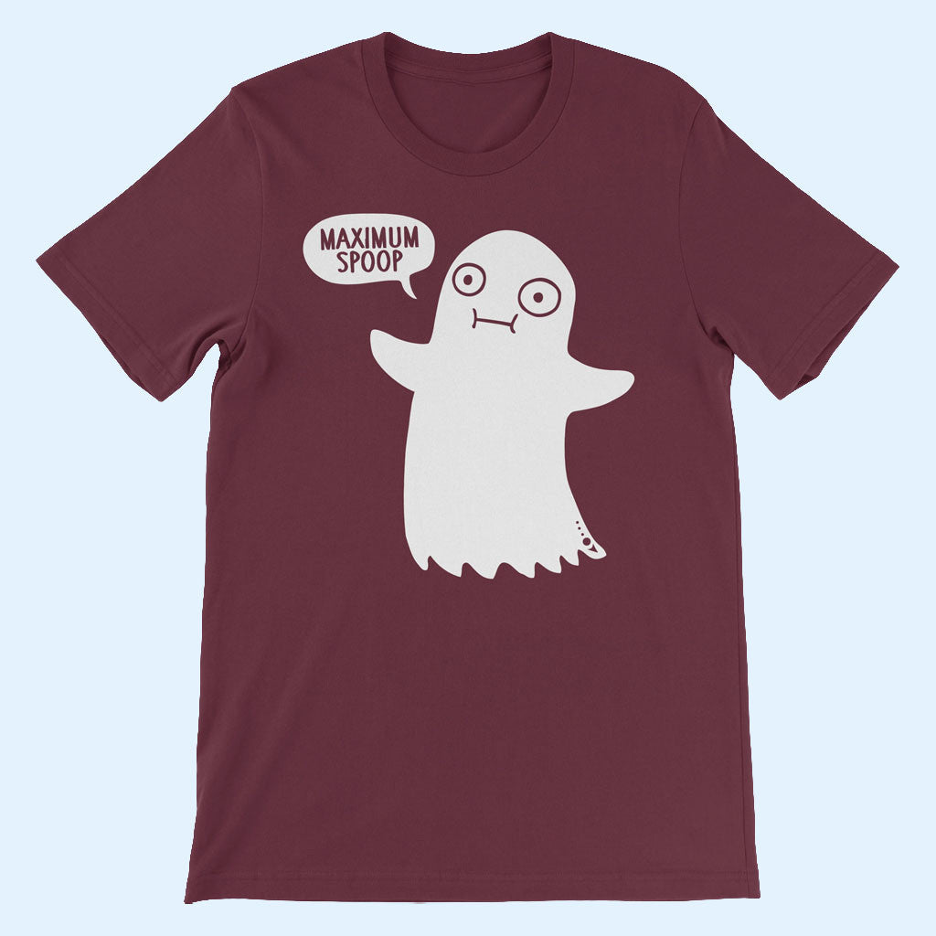 DFTBA Merch 2026 Maximum Spoop T-Shirt Cute Ghost Shirt Halloween Gifts Ideas