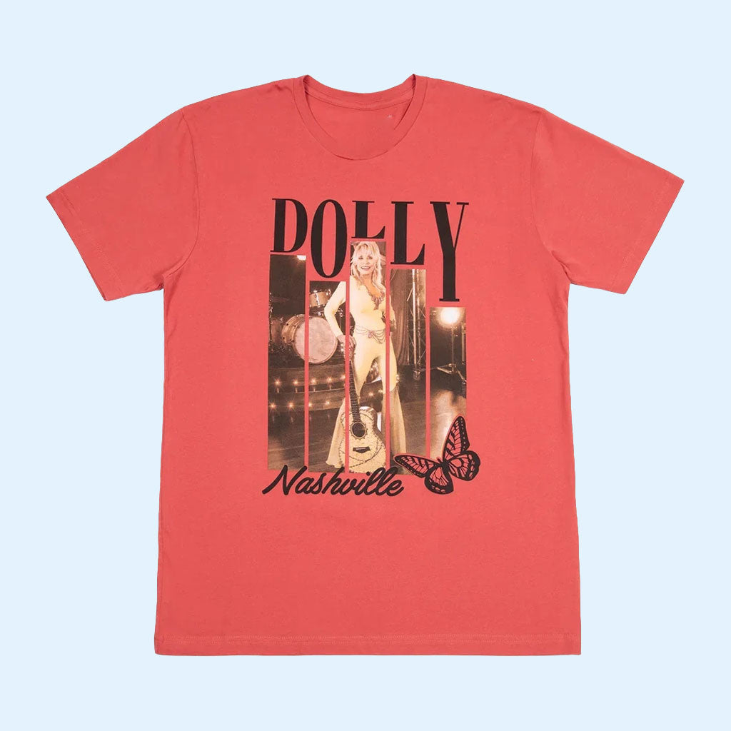 Dolly Parton Merch 2026 Dolly Parton Nashville Red T-Shirt Gifts for Country Music Lovers