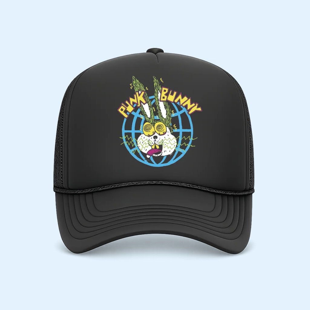 Punk Bunny Coffee Merch 2026 Punk Bunny Trucker Hat Green Day Merch Gift For Brothers