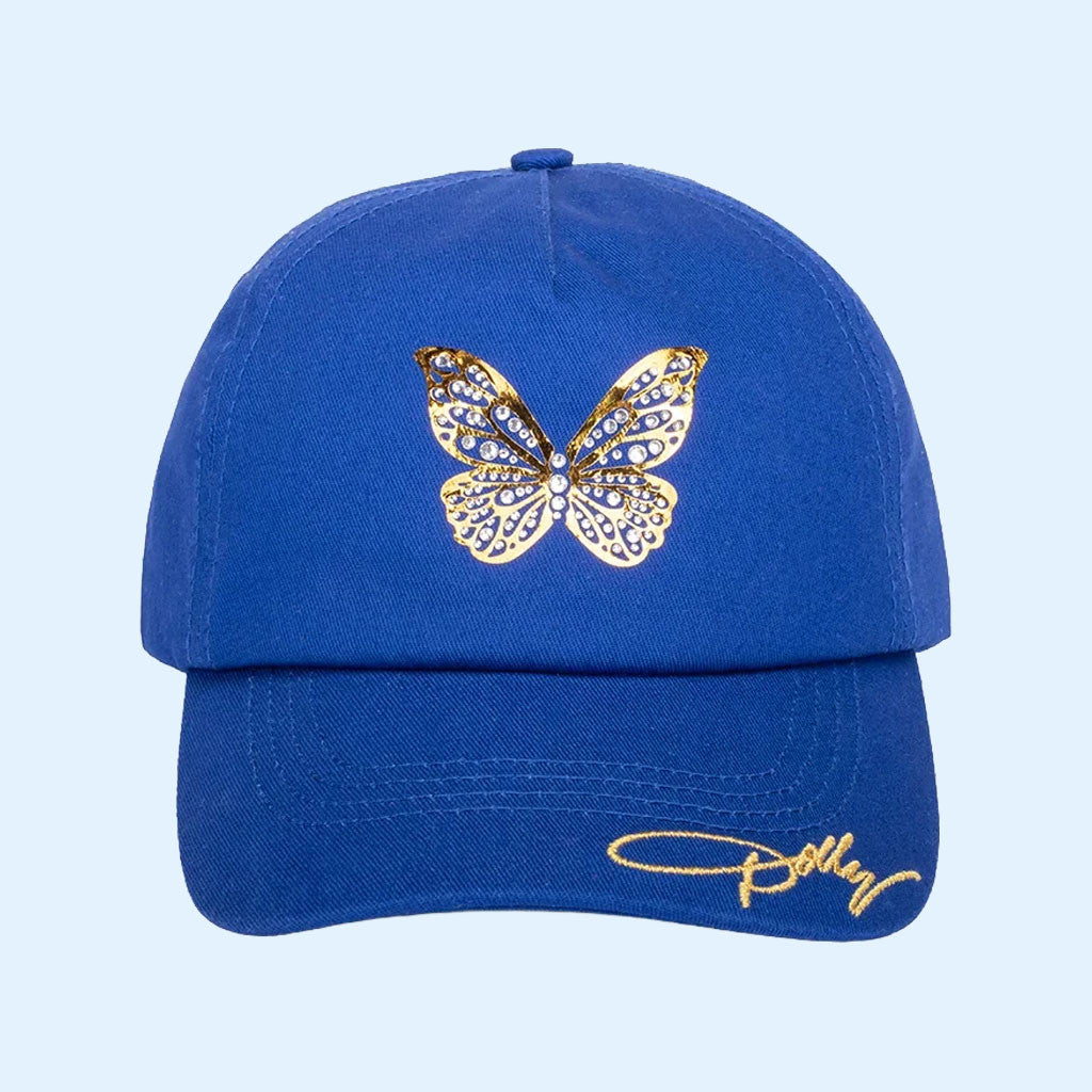 Dolly Parton Merch 2026 Dolly Parton Butterfly Royal Blue Hat Memorial Gifts For Music Fans