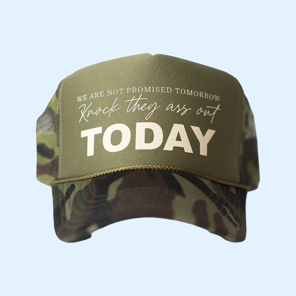 Matt Mathews Merch 2026 Knock They Ass Out Today Trucker Hat MM Hats Collection Cap Fan Gifts