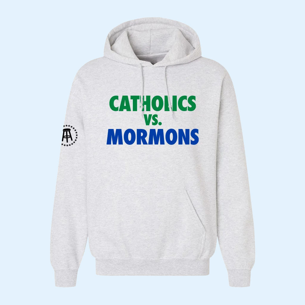 Catholics Vs Mormons Hoodie Notre Dame Vs BYU College Football Rivalry Hoodie Game Day Merch