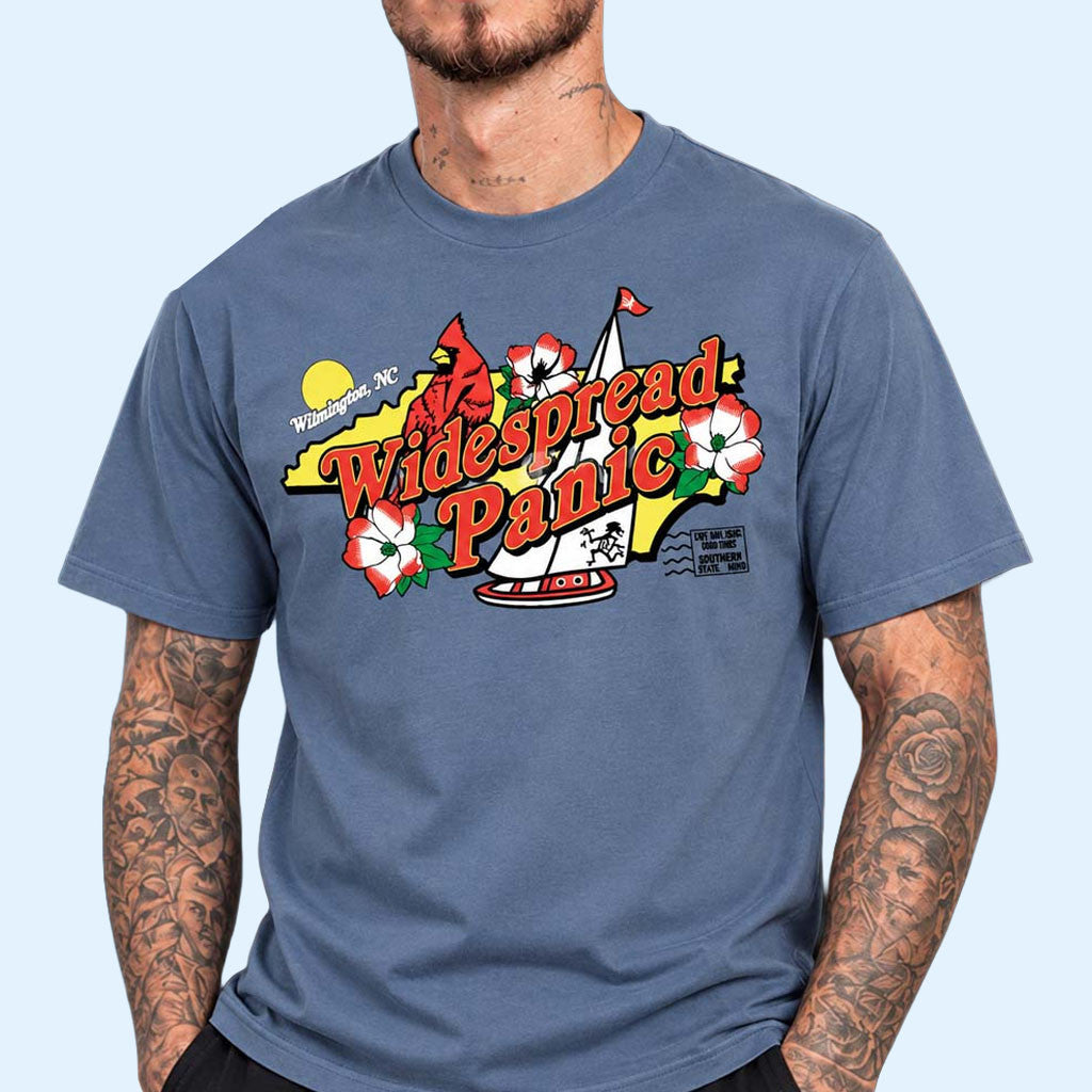 Widespread Panic Merch 2026 WP Wilmington NC Event T-Shirt Live At Oak Bank Pavilion Tee Gifts