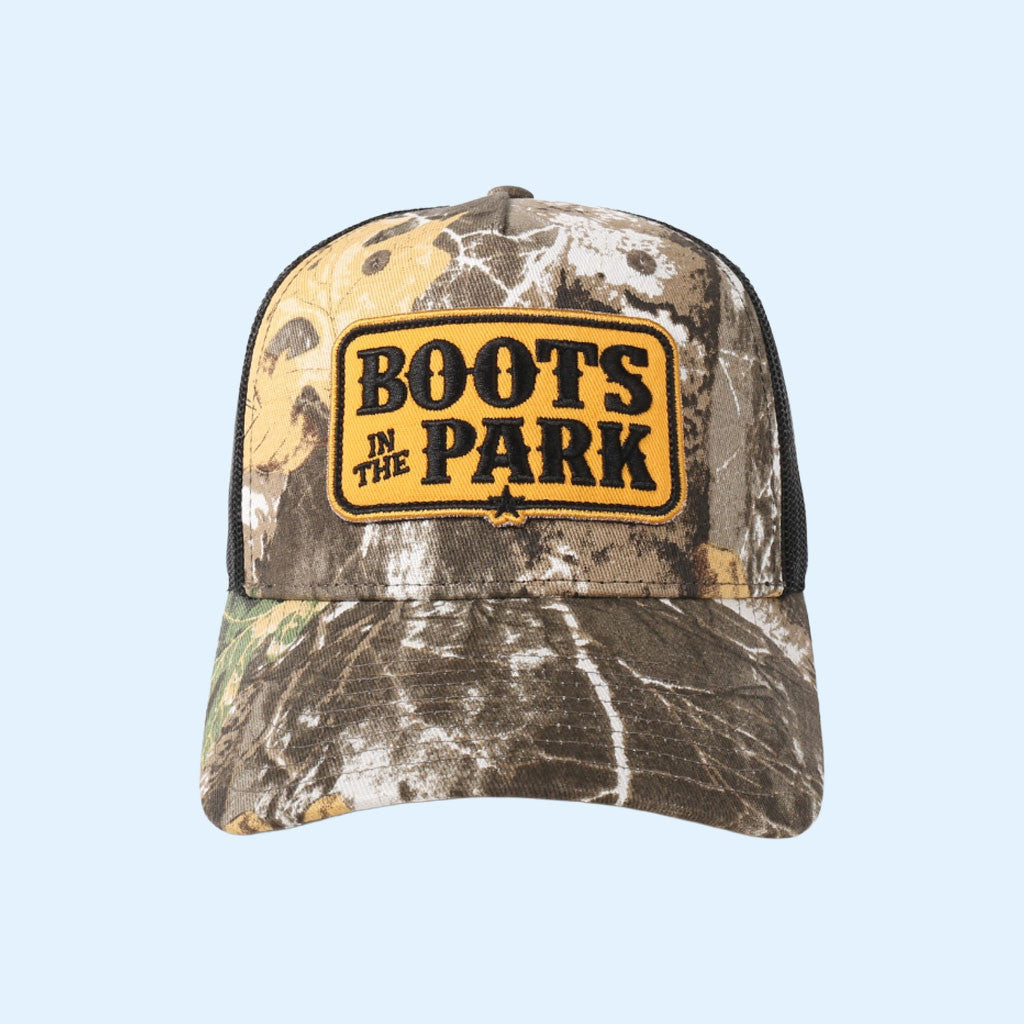 Boots In The Park Festival Merch 2026 Boots In The Park Camo Trucker Hat Gift For Country Fans