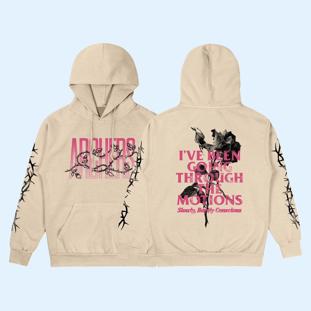 Archers Merch 2026 Rose Hoodie I've Been Going Through The Motions Hoodie Gift For Band Fans