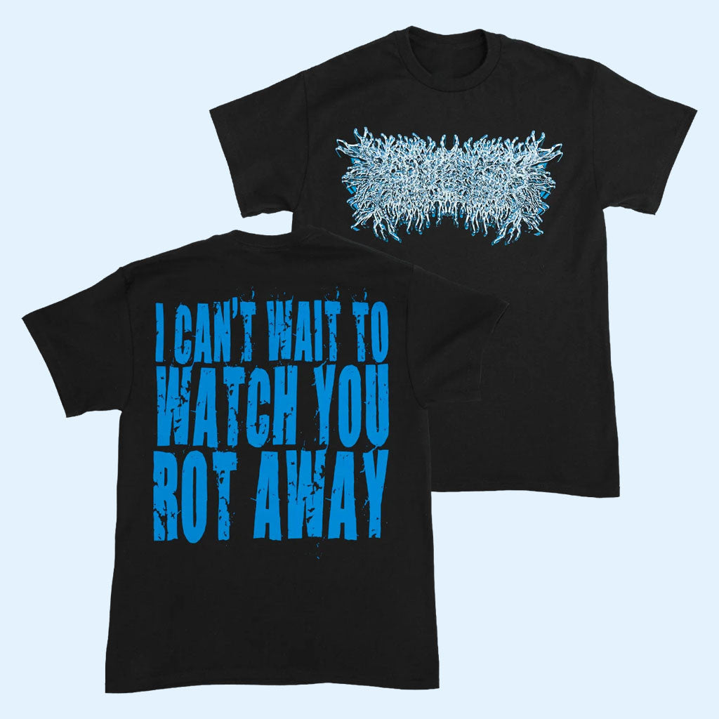 Peeling Flesh Merch 2026 PeelingFlesh Blue Chrome Logo Shirt Present For Band Fans