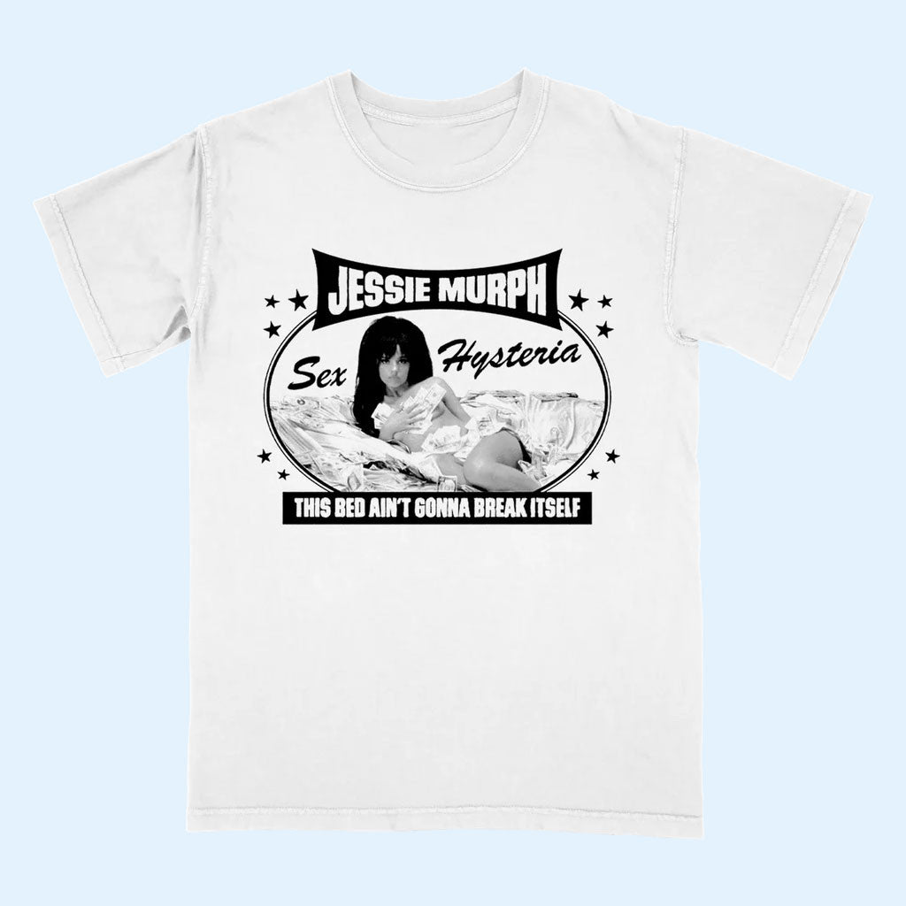 Jessie Murph Merch 2026 Bed T-Shirt Sex Hysteria Shirt Unique Gifts For Music Lovers