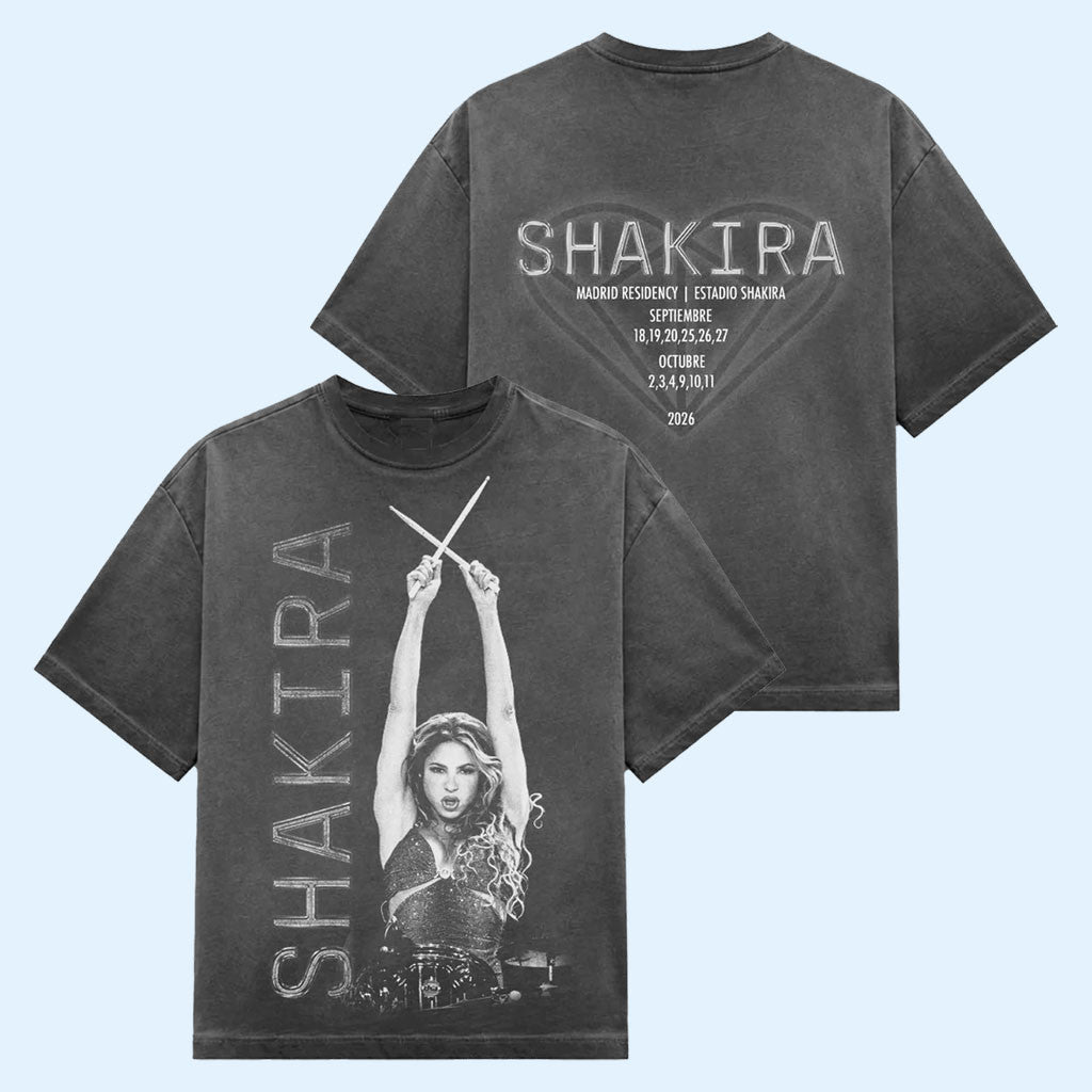 Shakira Merch 2026 Shakira Residencia Madrid Tour T-Shirt Unique Gifts For Music Lovers