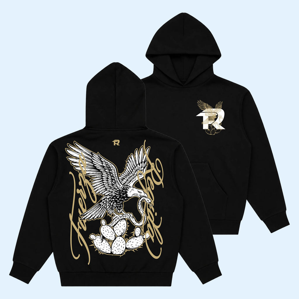 Fuerza Regida Merch 2026 Aguila Black Hoodie Fuerza Regida Hoodie Present For Band Fans