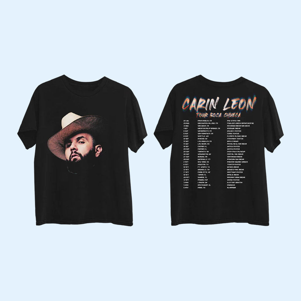 Carin Leon Merch 2026 Black Photo T-Shirt Carin Leon Tour Dates Shirt Gift For Music Lovers