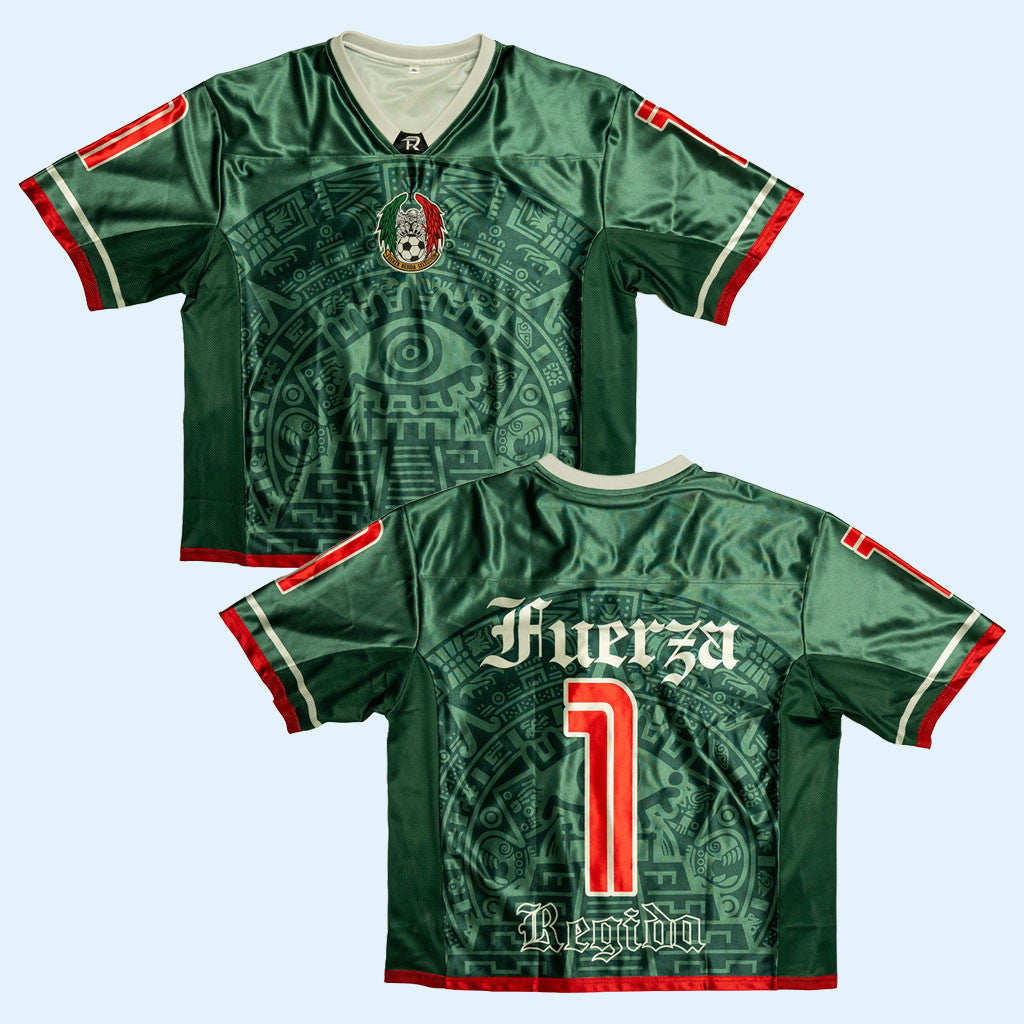 Fuerza Regida Merch 2026 Templo Azteca Jersey No 1 Fuerza Regida Jersey Gift For Band Fans