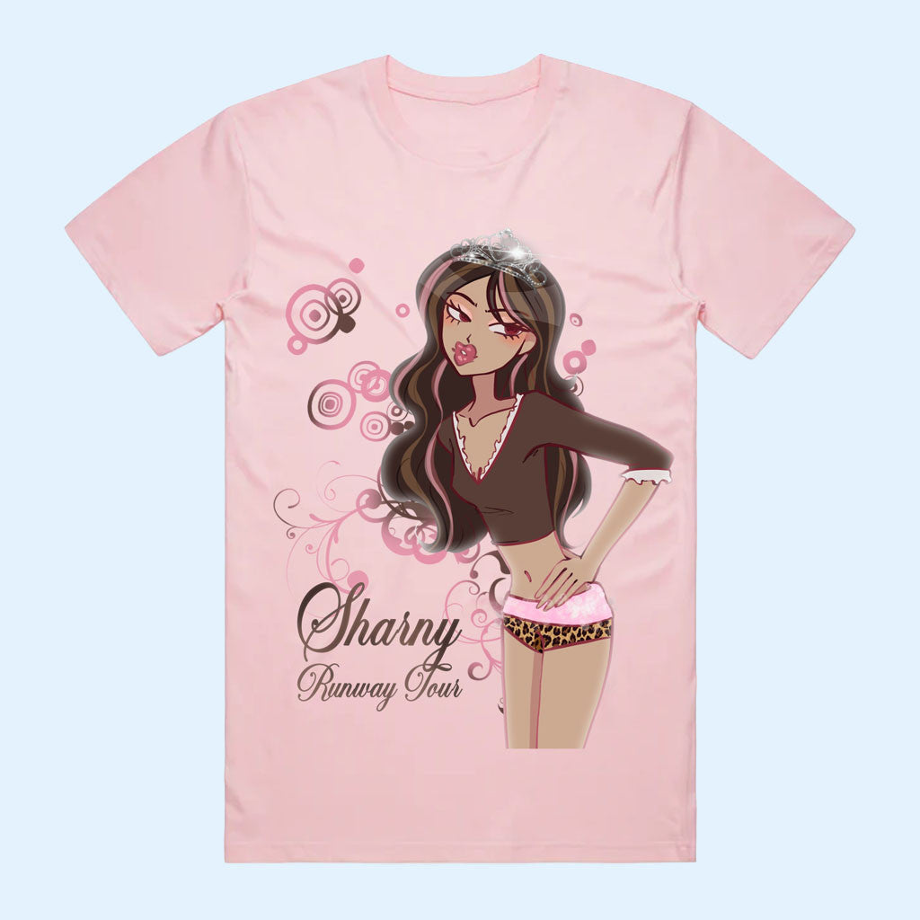 Sharny Merch 2026 Sharny Runway Tour T-Shirt Gift For Music Lover Girlfriend