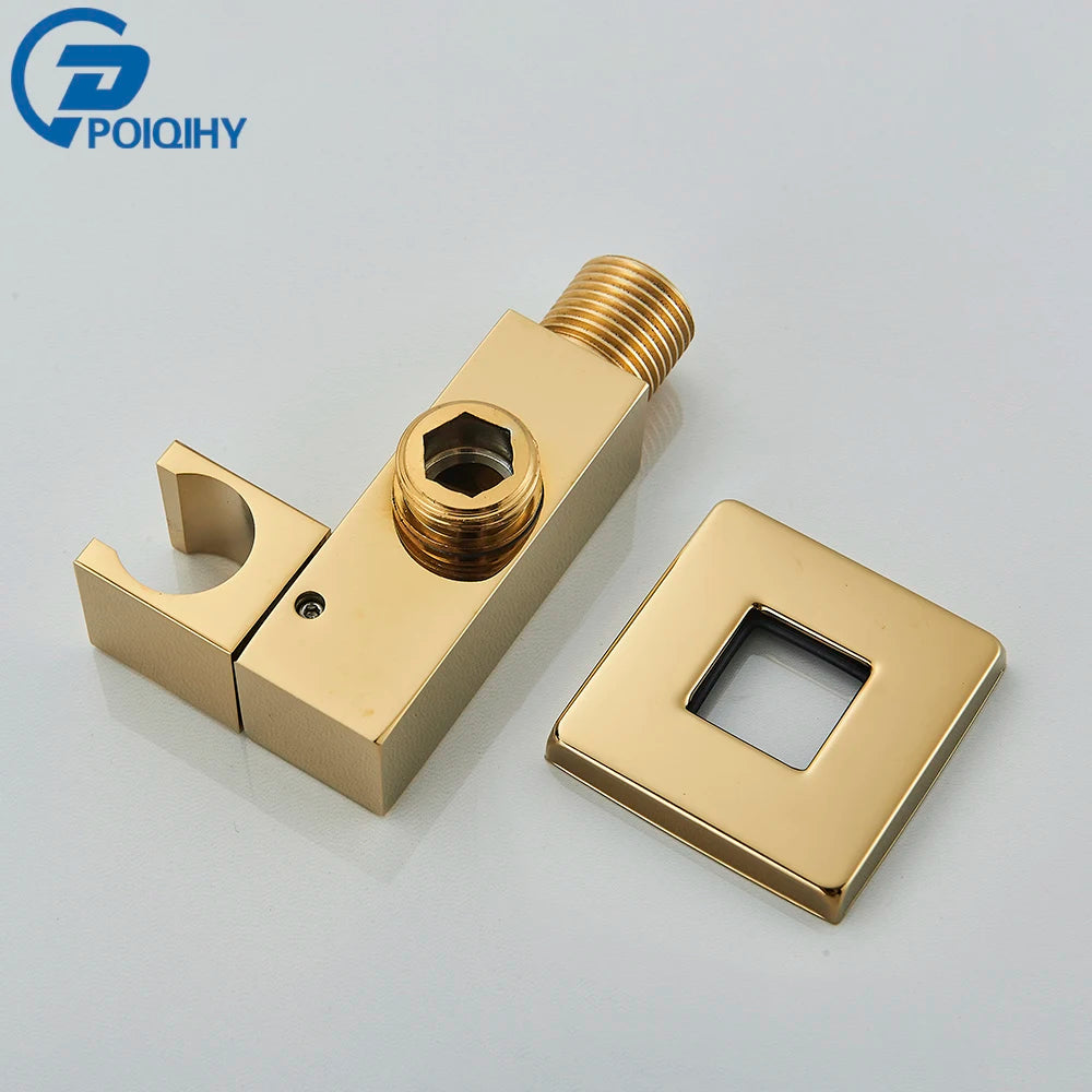 Wall Mounted Shower Head Holder - Brass Bidet Sprayer Bracket