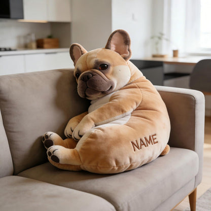 Personalized French Bulldog Shape Pillow Pet Lover Sofa Decor Birthday Gifts For Dad
