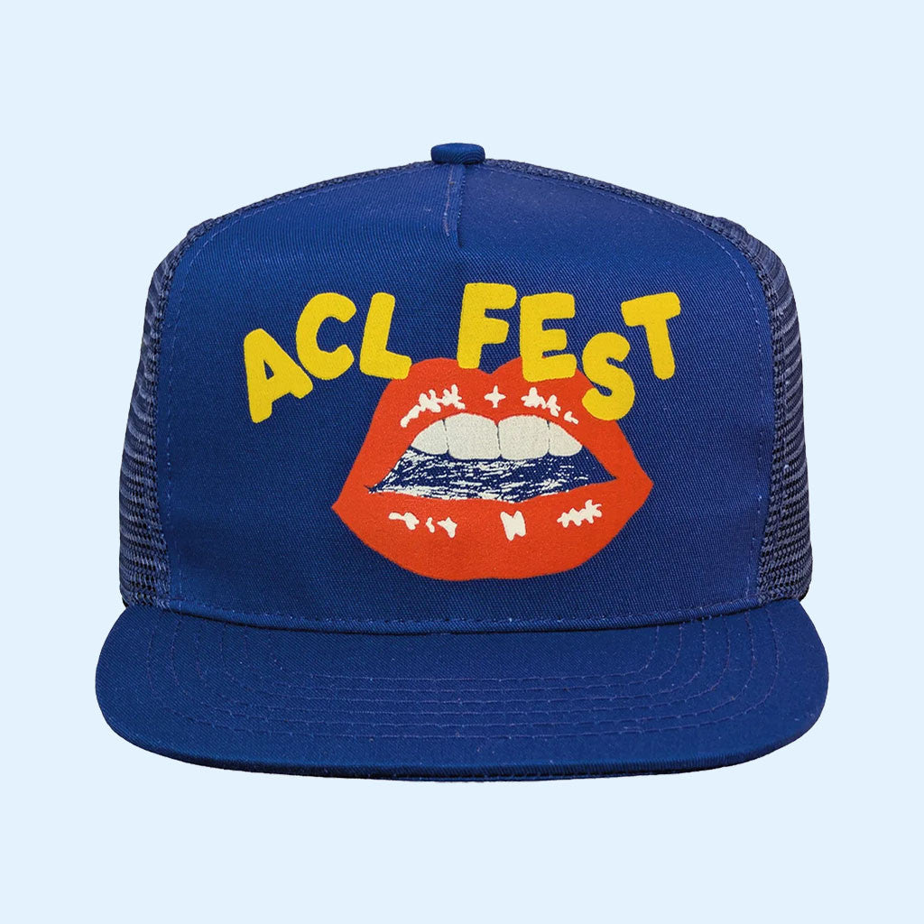 ACL Festival Merch 2026 Imogene Willie X ACL Lips Trucker Hat Music Related Gift Ideas