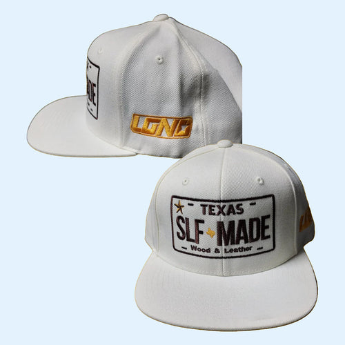 Lil' Keke Donke713 Merch 2026 Slfmade Plate Series Wood And Leather Snapback Hat Fan Gifts
