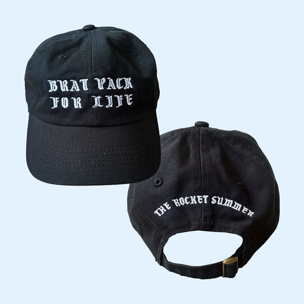 The Rocket Summer Merch 2026 Brat Pack For Life Hat Embroidered Gifts For Music Fans