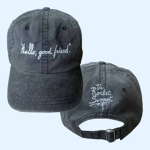 The Rocket Summer Merch 2026 Hello Good Friends Hat Embroidered Presents For Music Lovers