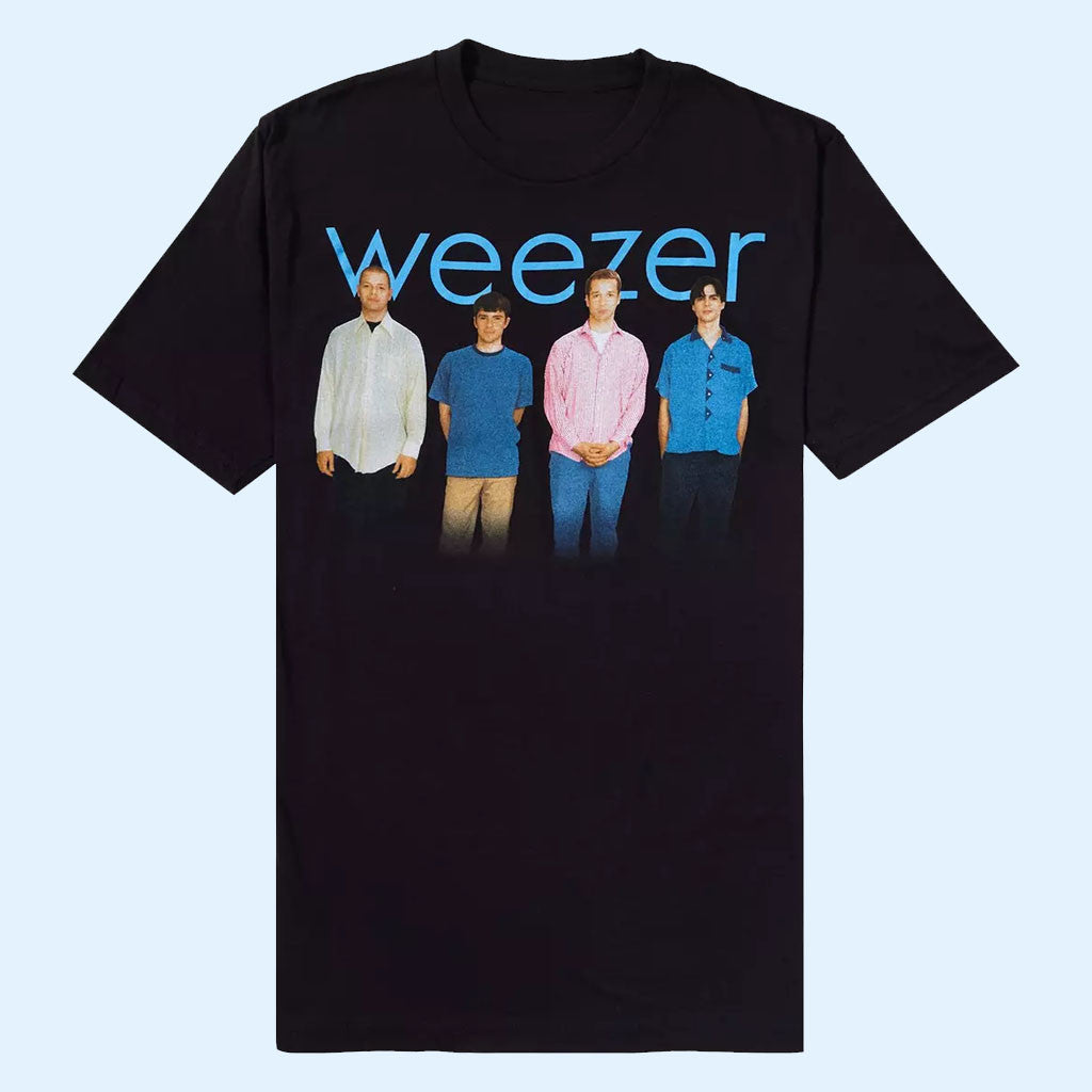 Weezer Merch 2026 Weezer Blue Album Band Photo T-Shirt Gift For Music Lovers