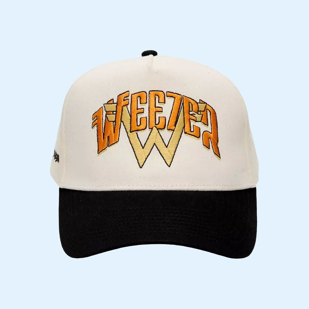 Weezer Merch 2026 Weezer Gold Album Embroidered Hat Gift For Rock Music Lovers