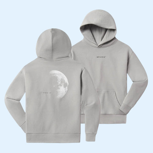SpaceX Merch 2026 You Are Here Moon Hoodie Space Exploration Gifts For Friends