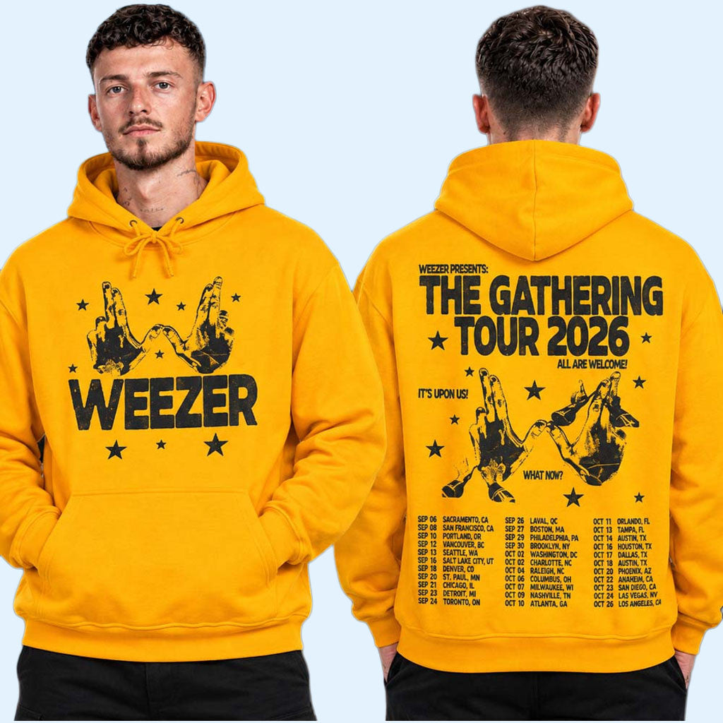 Weezer Merch The Gathering North America Tour 2026 Logo Tour Dates Hoodie Gift For Music Fans
