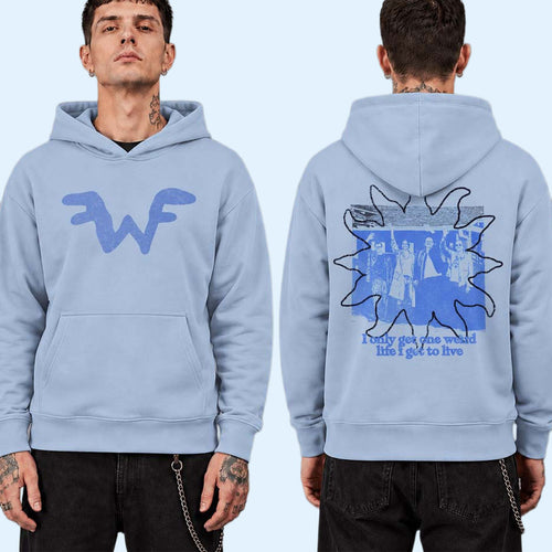 Weezer Merch 2026 Band Photo Hoodie Weezer The Gathering Tour Merch Present For Rock Fans
