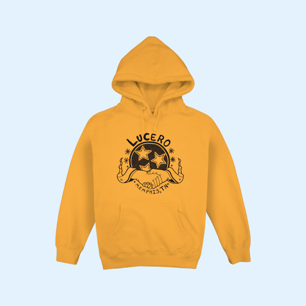 Lucero Merch 2026 Rough Handshake Hoodie Gift Ideas For Rock Music Lovers