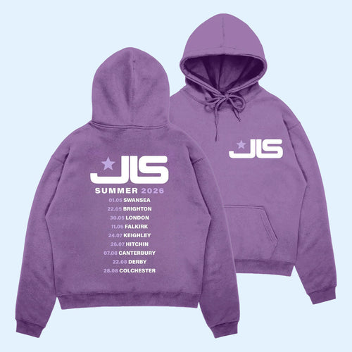 JLS Merch 2026 JLS Summer Logo Dateback Hoodie JLS Tour Merch Gift For Music Fans