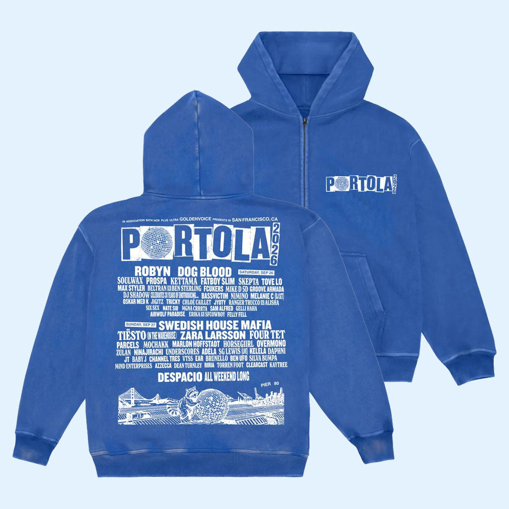 Portola Music Festival Merch Portola 2026 Lineup Zip Hoodie Best Gifts For Music Lovers
