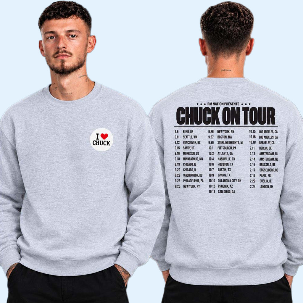 Role Model Chuck On Tour Merch 2026 I Love Chuck Tour Dates Sweatshirt Concert Outfits