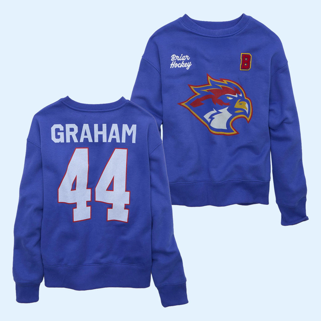 Off Campus Merch 2026 American Eagle Off Campus Sweatshirt #44 Graham Crewneck Hockey Fan Gifts