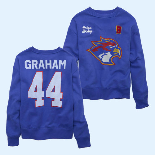 Off Campus Merch 2026 American Eagle Off Campus Sweatshirt #44 Graham Crewneck Hockey Fan Gifts