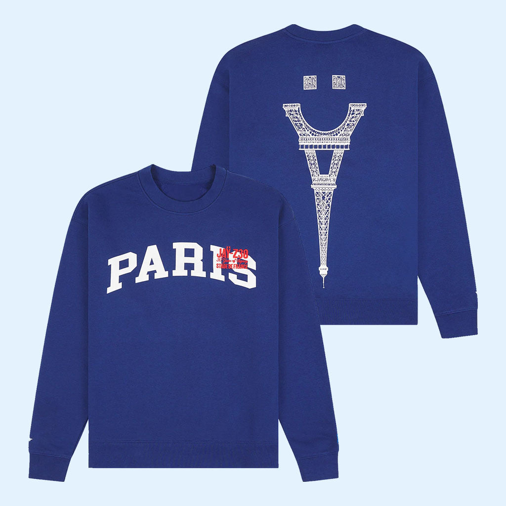JAY Z 30 Merch 2026 JAY-Z30 Paris Eiffel Tower Crewneck Sweatshirt Gift For Rap Fans