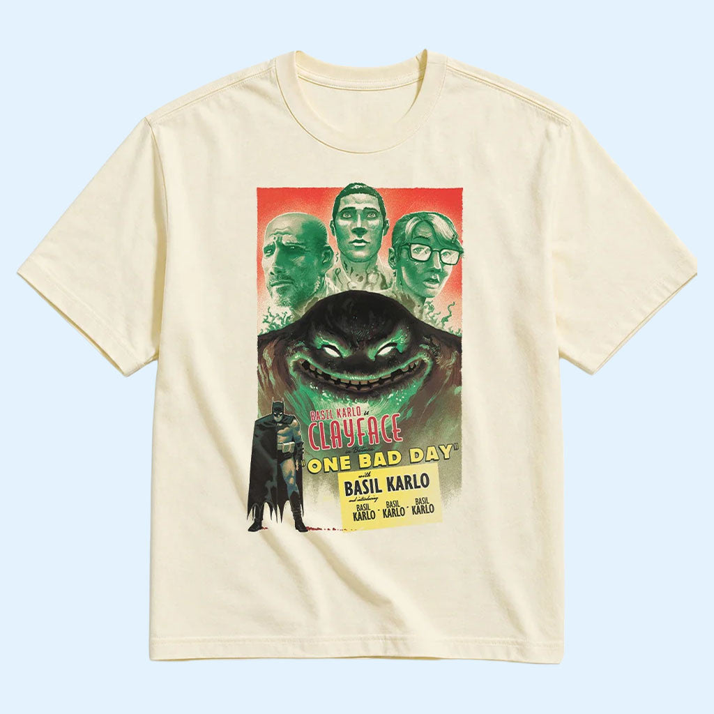 Heroes Villains Merch 2026 Clayface One Bad Day T-Shirt Batman Merch Gift For Fans