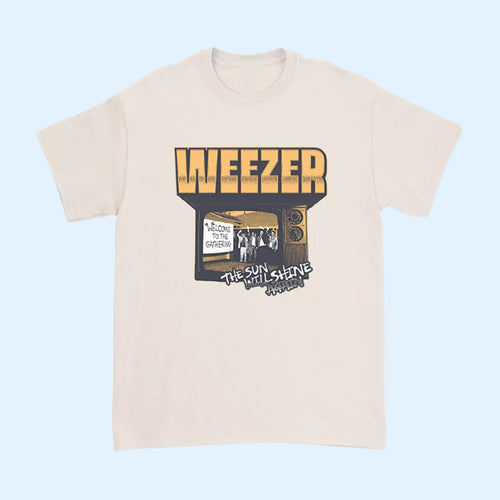 Weezer Merch 2026 Weezer Sun Shine Again T-Shirt Cool Gifts For Rock Lovers