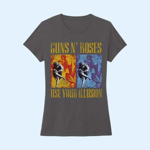 Guns N' Roses Merch 2026 Use Your Illusion Vintage T-Shirt Rock Fan Gifts For Her