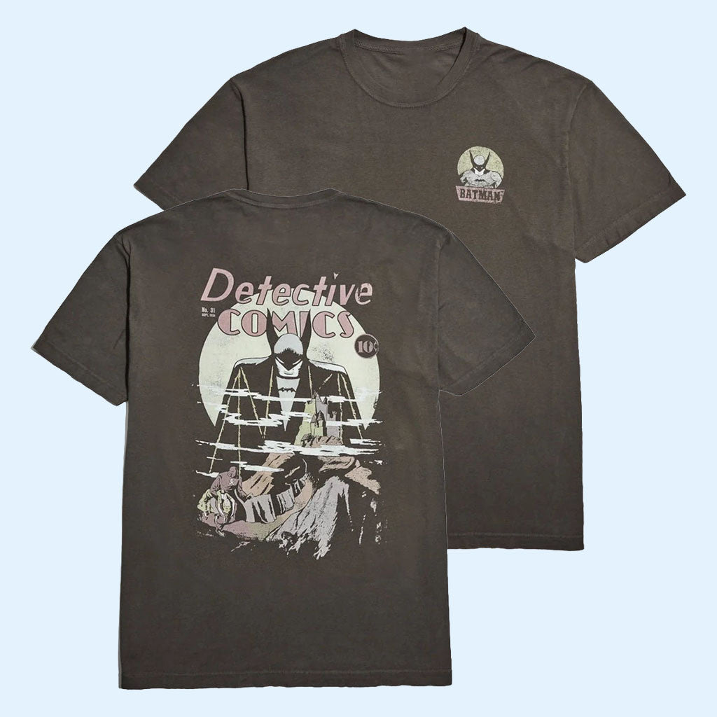 Heroes Villains Merch 2026 Batman Vs The Monk Vintage T-Shirt Detective Comics Shirt Fan Gifts