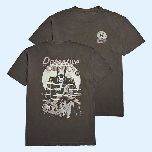 Heroes Villains Merch 2026 Batman Vs The Monk Vintage T-Shirt Detective Comics Shirt Fan Gifts