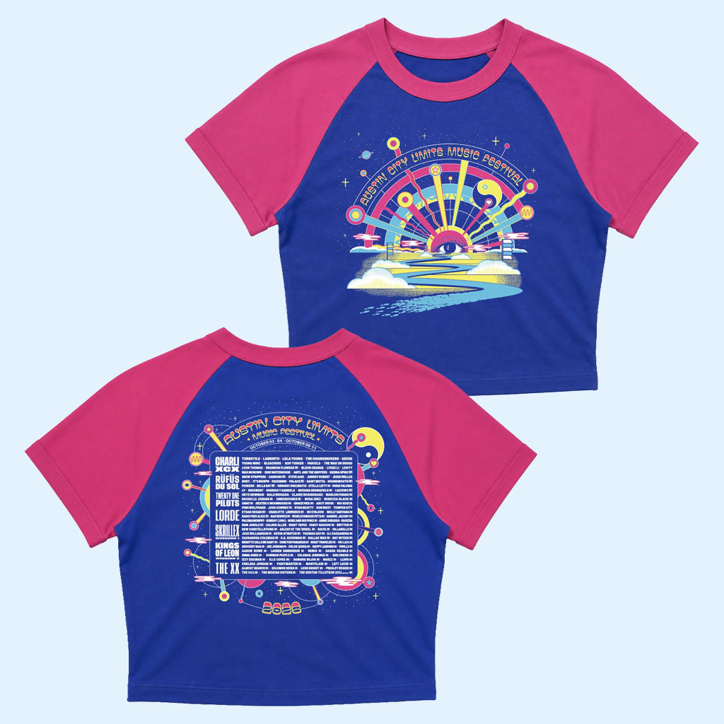 ACL Festival Merch 2026 Cosmic Horizon Lineup Crop Top Music Lover Gifts For Her