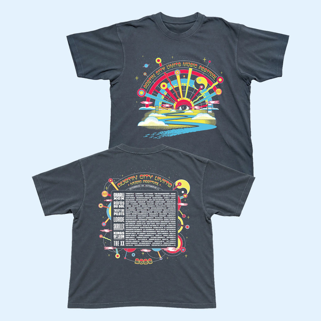 ACL Festival Merch 2026 Cosmic Horizon Lineup T-Shirt Music Festival Outfits Gift For Fans