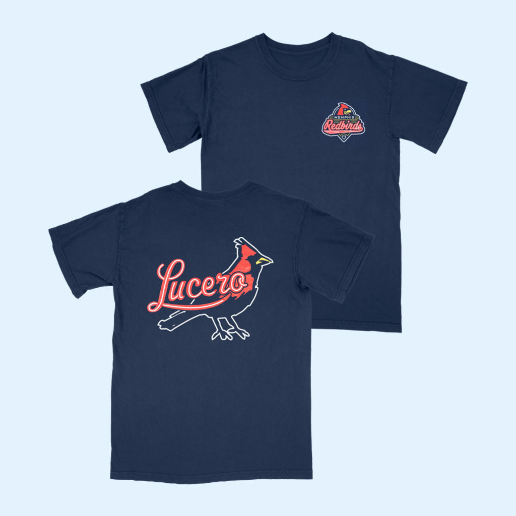 Lucero Merch 2026 Lucero X Memphis Redbirds T-Shirt Gifts For A Rock Music Lover