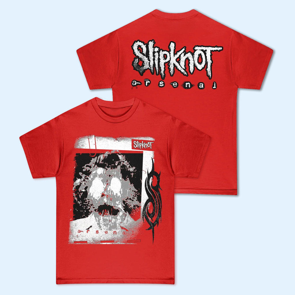 Slipknot Merch 2026 Arsenal Red T-Shirt Slipknot New Single Tee Gift For Heavy Metal Band Fans
