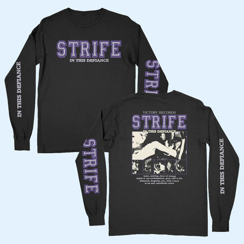 War Records Merch 2026 Strife In This Defiance Long Sleeve Shirt Strife Band Merch Fan Gifts